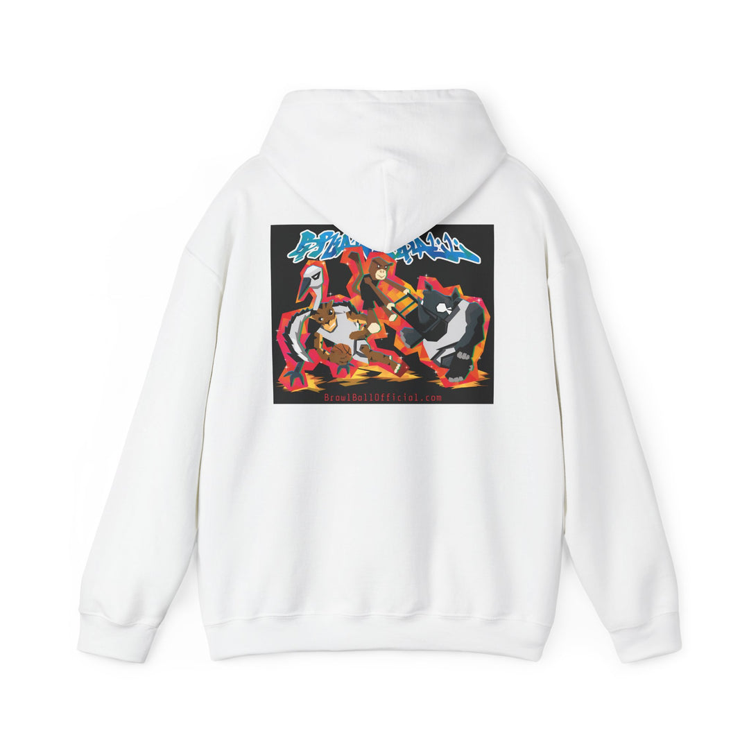 Brawl Ball x Dereliqa "Chaos" Hoodie - White