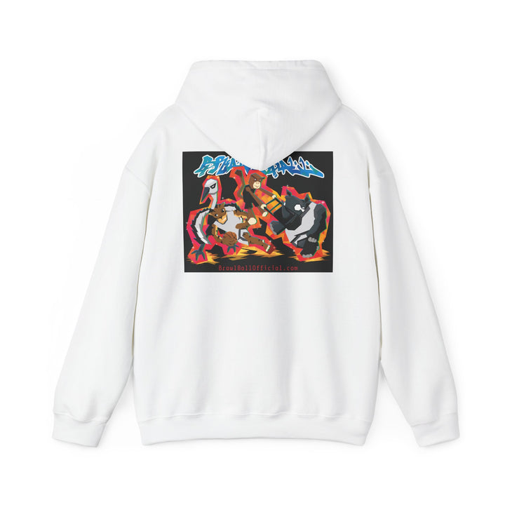 Brawl Ball x Dereliqa "Chaos" Hoodie - White