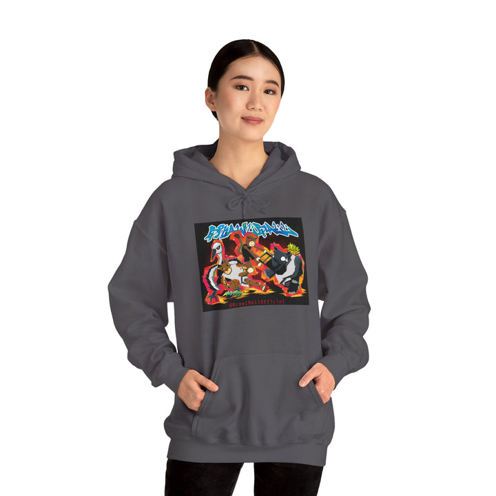 Brawl Ball x Dereliqa "Chaos" Hoodie - Charcoal
