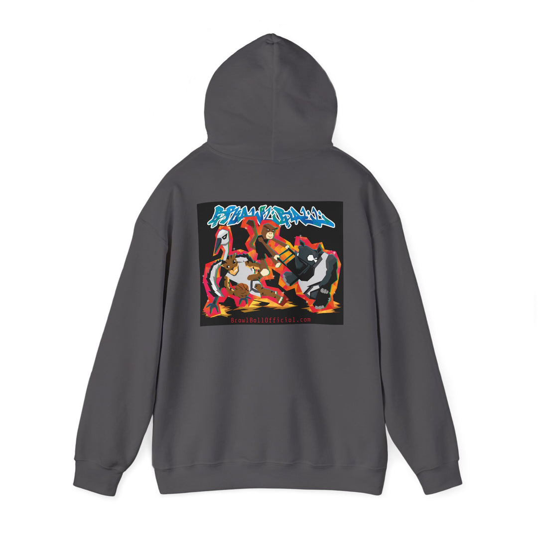 Brawl Ball x Dereliqa "Chaos" Hoodie - Charcoal