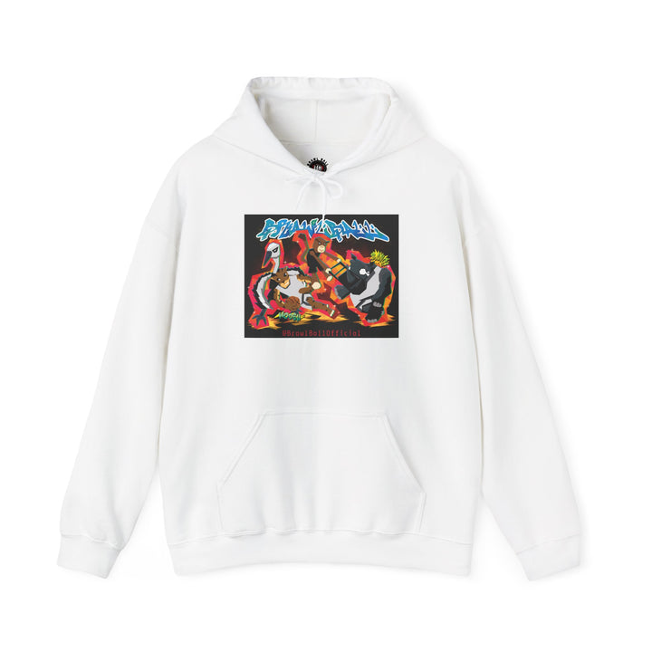 Brawl Ball x Dereliqa "Chaos" Hoodie - White