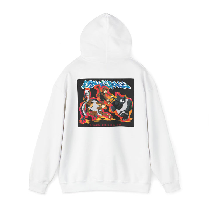 Brawl Ball x Dereliqa "Chaos" Hoodie - White