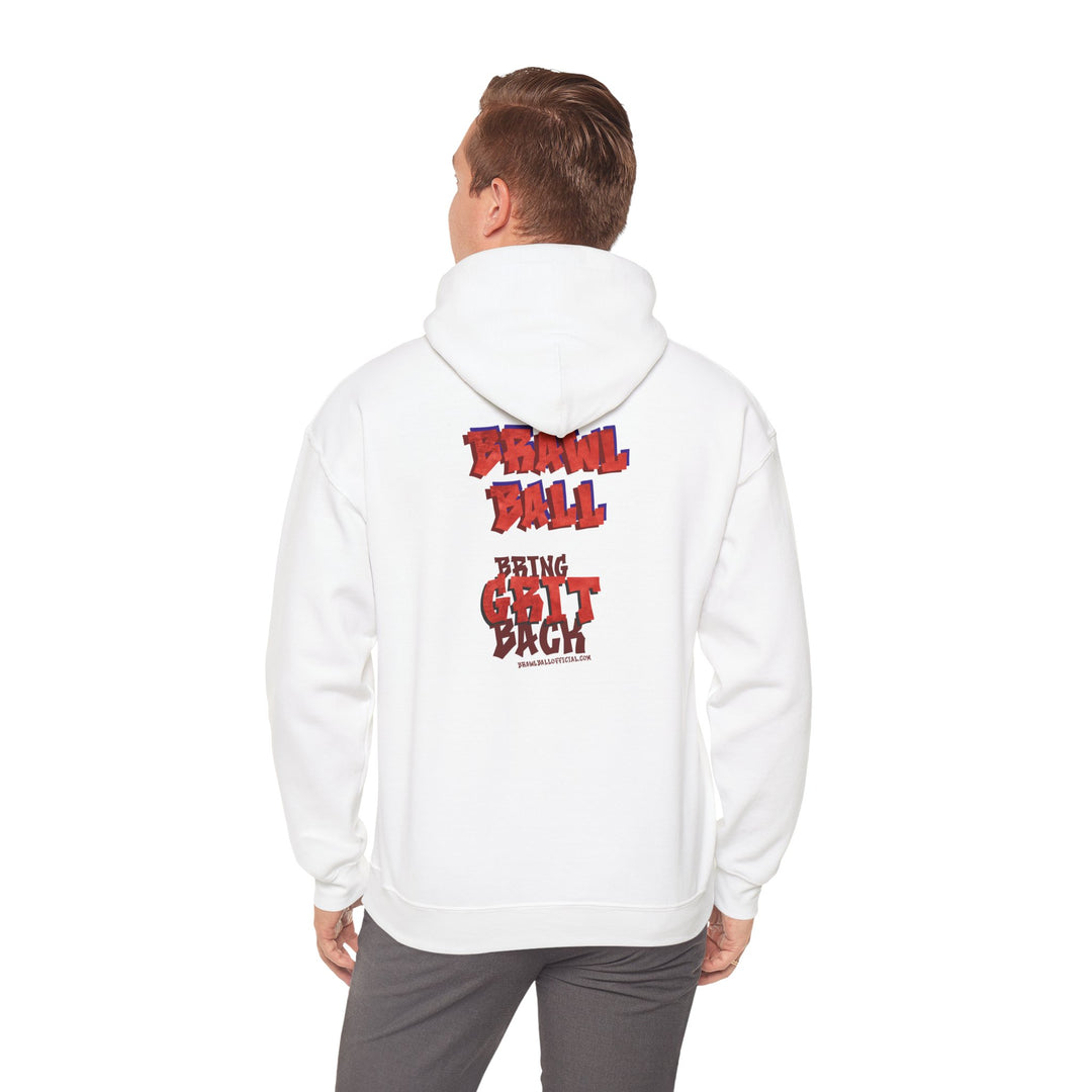 Brawl Ball x V. Miller "Bring Grit Back" Hoodie - White