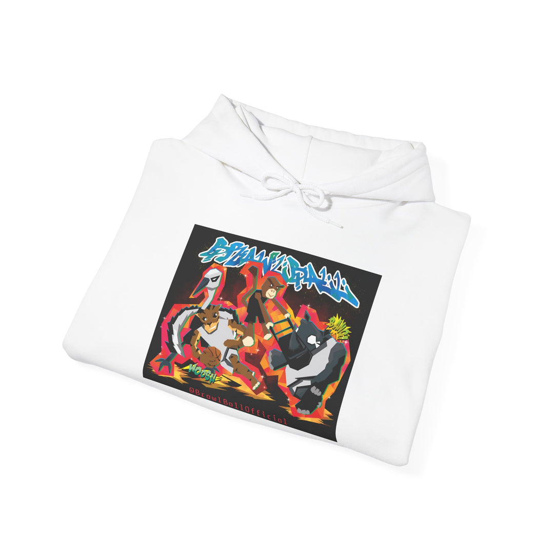 Brawl Ball x Dereliqa "Chaos" Hoodie - White