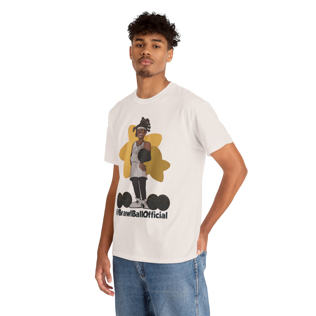 Brawl Ball x Amiya "Swish" Tee - Ice Grey