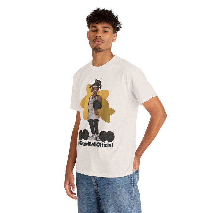 Brawl Ball x Amiya "Swish" Tee - Ice Grey