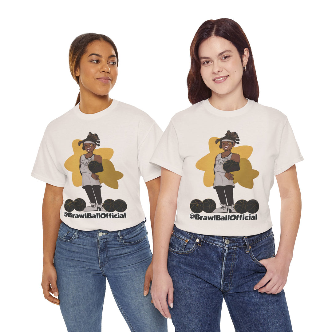 Brawl Ball x Amiya "Swish" Tee - Ice Grey
