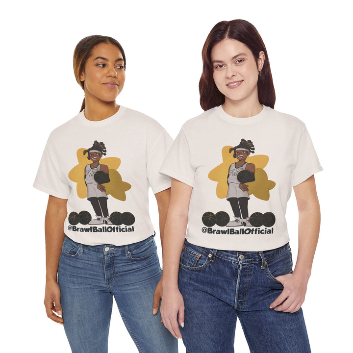 Brawl Ball x Amiya "Swish" Tee - Ice Grey