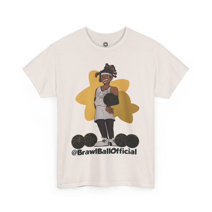 Brawl Ball x Amiya "Swish" Tee - Ice Grey