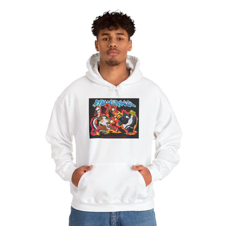 Brawl Ball x Dereliqa "Chaos" Hoodie - White