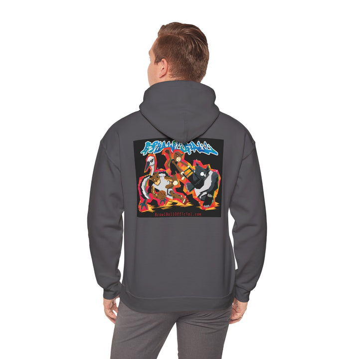 Brawl Ball x Dereliqa "Chaos" Hoodie - Charcoal